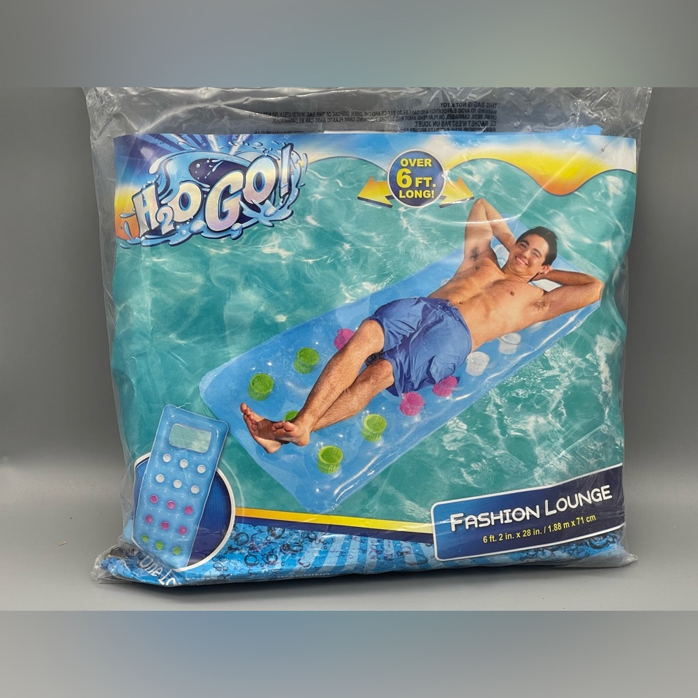 Bestway H2OGO! Fashion Lounge Inflatable Pool Float Blue NEW